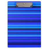 Blaue horizontale Streifen Klemmbrett (Vorderseite)