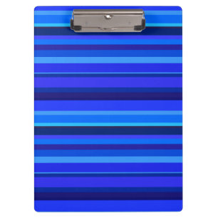 Blaue horizontale Streifen Klemmbrett