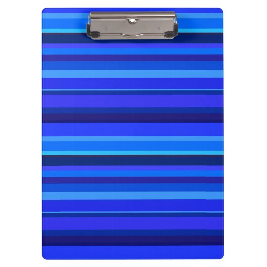 Blaue horizontale Streifen Klemmbrett (Vorderseite)