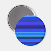 Blaue horizontale Streifen Magnet (Vorderseite/Rückseite)