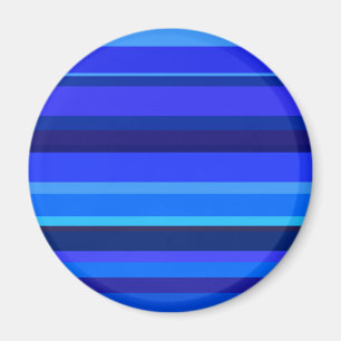 Blaue horizontale Streifen Magnet
