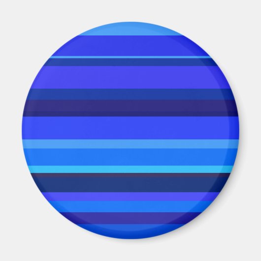 Blaue horizontale Streifen Magnet (Vorne)