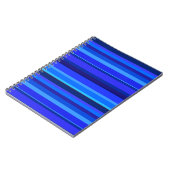 Blaue horizontale Streifen Notizblock (Linke Seite)