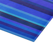 Blaue horizontale Streifen Schneidebrett (Ecke)