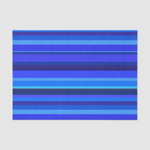 Blaue horizontale Streifen Seidenpapier