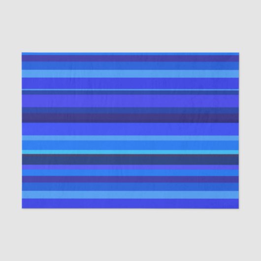 Blaue horizontale Streifen Seidenpapier (Vorderseite)