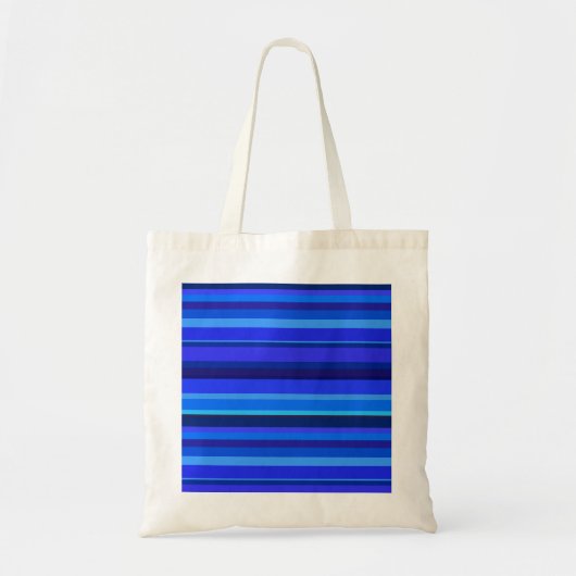 Blaue horizontale Streifen Tragetasche (Vorne)