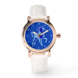 Blaue Horse Armbanduhr