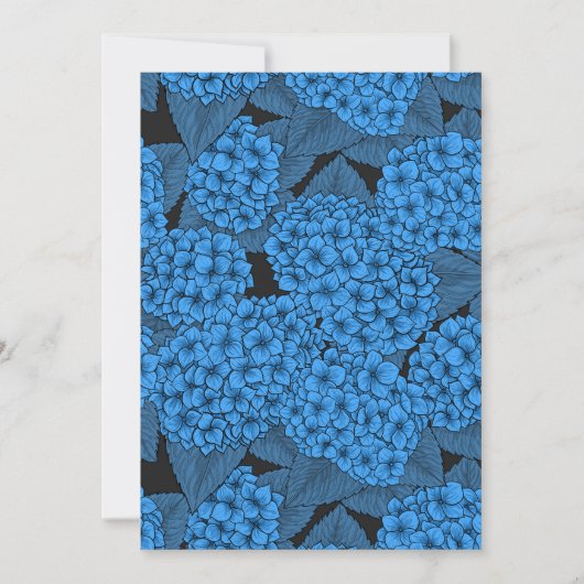 Blaue Hortensie (Vorderseite)