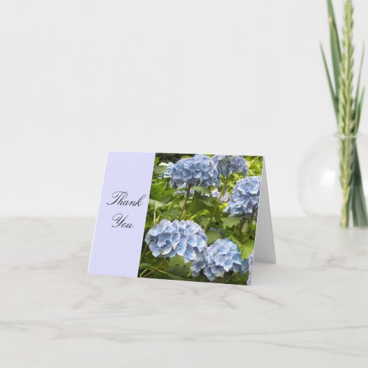 Blaue Hortensie Danke (Vorderseite)