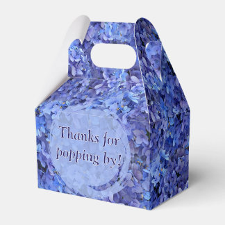 Blaue Hortensie Favor Giebel-Box Geschenkschachtel