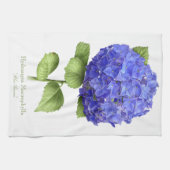 Blaue Hortensie Geschirrtuch (Horizontal)