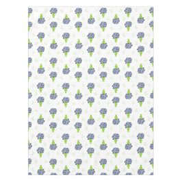 Blaue Hortensie Grüne Vase Küstenmuster Tischdecke