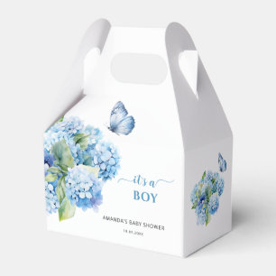 Blaue Hortensie - It's a Boy Baby Shower Geschenkschachtel