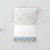 BLAUE Hortensie Monogrammierte Mason Jar DANKE (Innenseite)