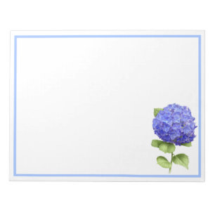 Blaue Hortensie Notizblock