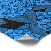 Blaue Hortensie Poster (Ecke)