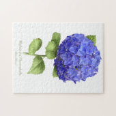Blaue Hortensie Puzzle (Horizontal)