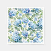 Blaue Hortensie Serviette (Vorderseite)