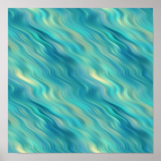 Blaue Hortensie Wellige Textur Poster (Vorne)