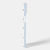 Blaue Hortensien auf Streifen Case-Mate iPhone Hülle (Rückseite / Rechts)