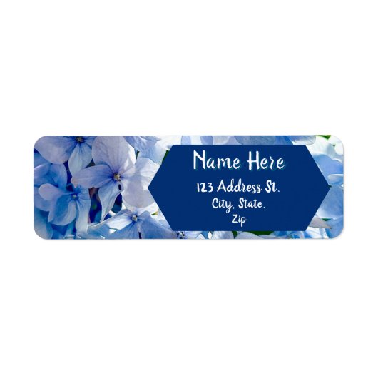 Blaue Hortensien Benutzername (Vorne)