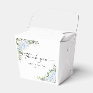 Blaue Hortensien-Blumen-Baby-Shower-Geschenkbox Geschenkschachtel