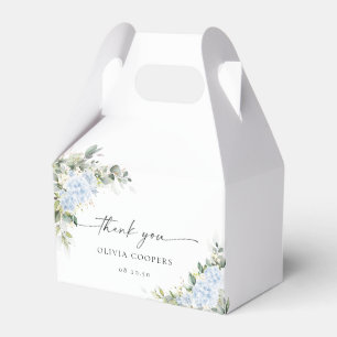 Blaue Hortensien-Blumen-Baby-Shower-Geschenkbox Geschenkschachtel