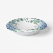 Blaue Hortensien-Blumen-Braut-Party Pappteller (Gewinkelt)