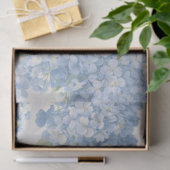 Blaue Hortensien-Blumen-Geschenktasche Seidenpapier (Geschenk)