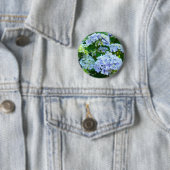 Blaue Hortensien-Blumen Knopf Hortensien Garten Button (Beispiel)