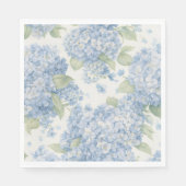 Blaue Hortensien Blumen Lunchservietten Serviette (Vorderseite)
