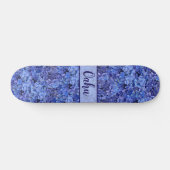 Blaue Hortensien-Blumen-Skateboard Skateboard (Horizontal)