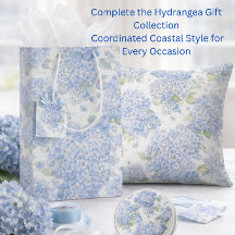 Blaue Hortensien-Blumengeschenktüte