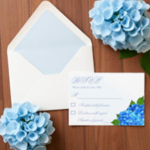 Blaue Hortensien-Blumenhochzeit