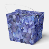 Blaue Hortensien-Blumento-Go. Geschenkschachtel (Rückseite)