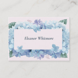 Blaue Hortensien-Garten-Hochzeitsplatzkarte Platzkarte