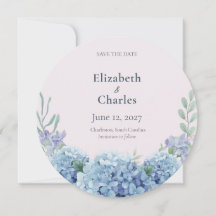 Blaue Hortensien-Garten-Save-the-Date