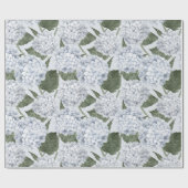 Blaue Hortensien-Gartenblumen Geschenkpapier (Flach)