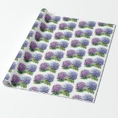 Blaue Hortensien Geschenkpapier (Ungerollt)
