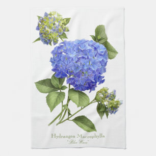 Blaue Hortensien Handtuch
