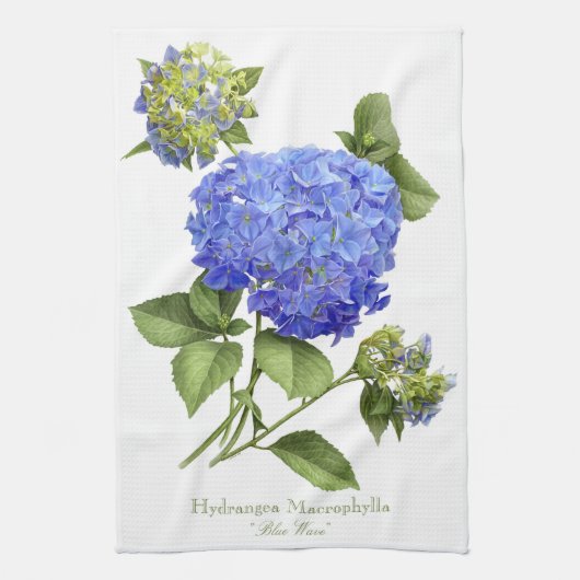 Blaue Hortensien Handtuch (Vertikal)