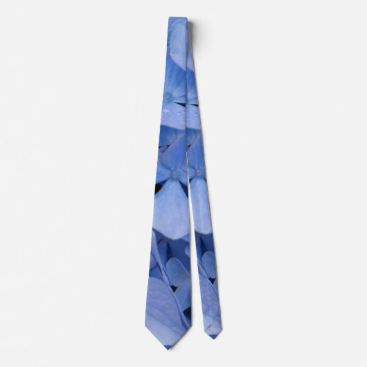 Blaue Hortensien Krawatte (Vorderseite)