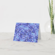 Blaue Hortensien-Leerkarte