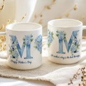 Blaue Hortensien Muttertags-Kaffeetasse Kaffeetasse