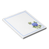 Blaue Hortensien Notizblock (angewinkelt)