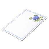 Blaue Hortensien Notizblock (angewinkelt)