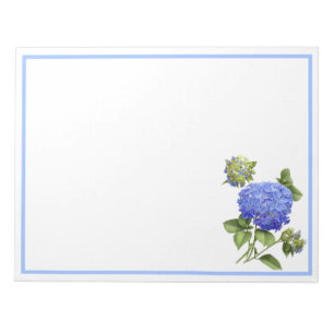 Blaue Hortensien Notizblock