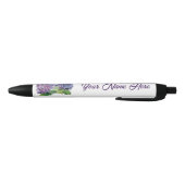 Blaue Hortensien personalisierter Stift (Unterseite)