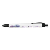 Blaue Hortensien personalisierter Stift (Oberseite)